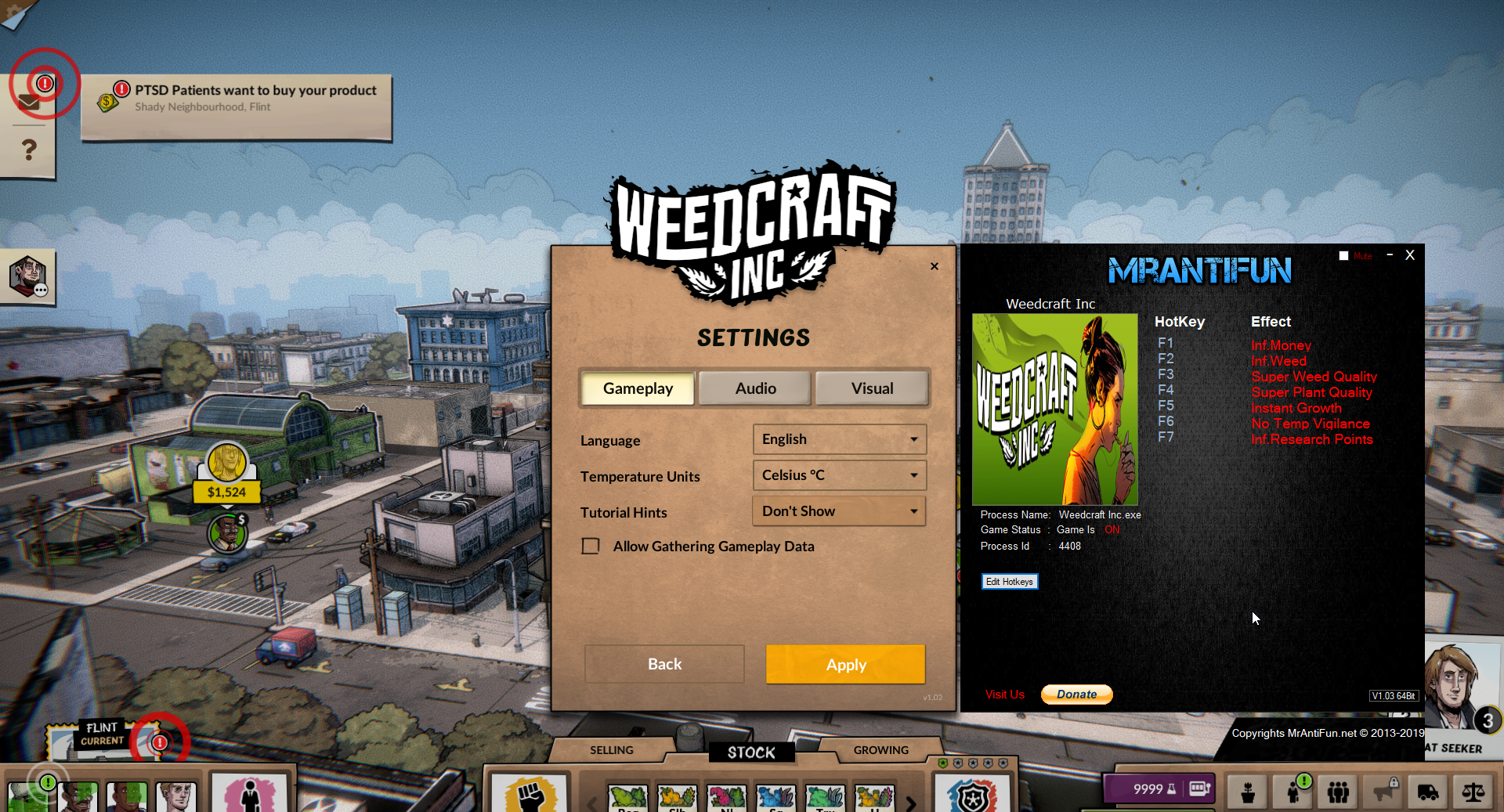 Weedcraft Inc Trainer | Page 2 | MrAntiFun, PC Video Game Trainers, Cheats  and mods